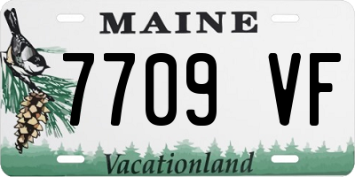 ME license plate 7709VF