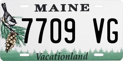 ME license plate 7709VG