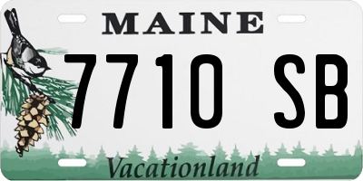 ME license plate 7710SB