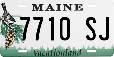 ME license plate 7710SJ