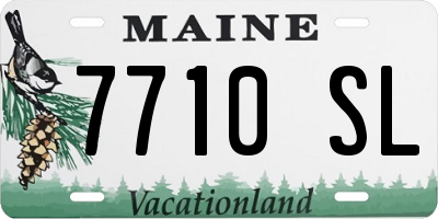 ME license plate 7710SL