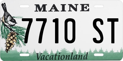 ME license plate 7710ST