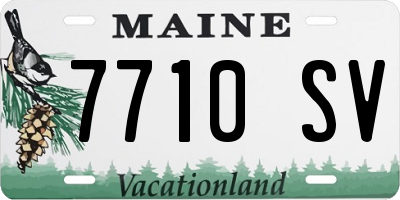 ME license plate 7710SV