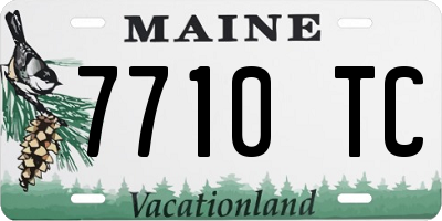 ME license plate 7710TC