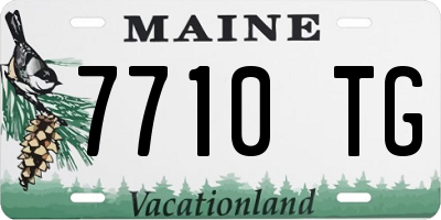 ME license plate 7710TG