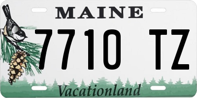 ME license plate 7710TZ