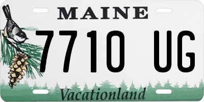 ME license plate 7710UG