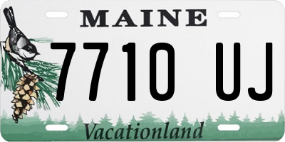 ME license plate 7710UJ