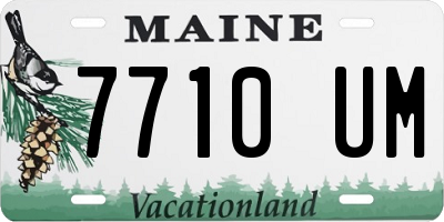 ME license plate 7710UM