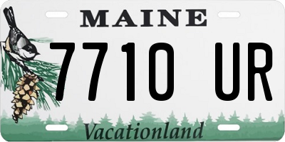 ME license plate 7710UR