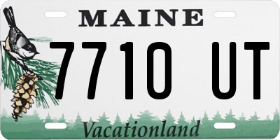 ME license plate 7710UT