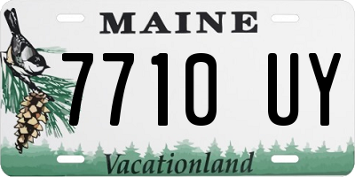 ME license plate 7710UY