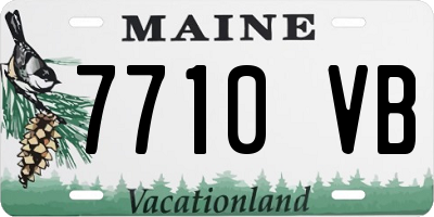 ME license plate 7710VB