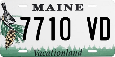 ME license plate 7710VD