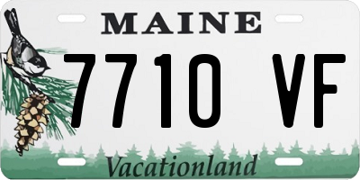 ME license plate 7710VF
