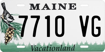 ME license plate 7710VG