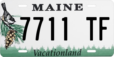 ME license plate 7711TF