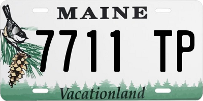 ME license plate 7711TP