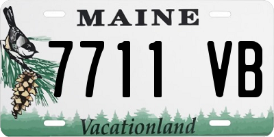 ME license plate 7711VB