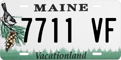 ME license plate 7711VF