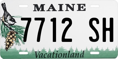ME license plate 7712SH