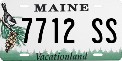 ME license plate 7712SS