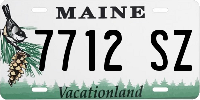 ME license plate 7712SZ