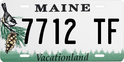 ME license plate 7712TF