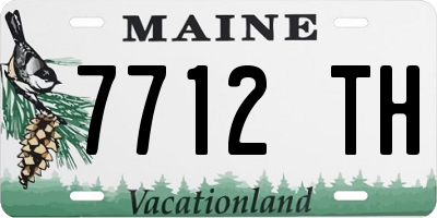 ME license plate 7712TH