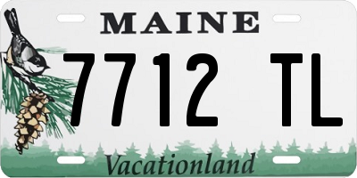 ME license plate 7712TL