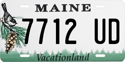ME license plate 7712UD