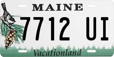 ME license plate 7712UI