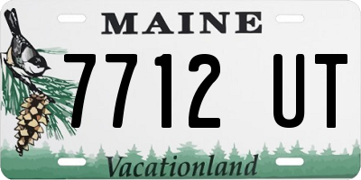 ME license plate 7712UT