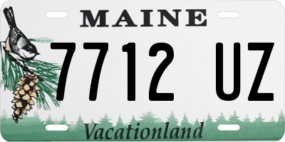 ME license plate 7712UZ