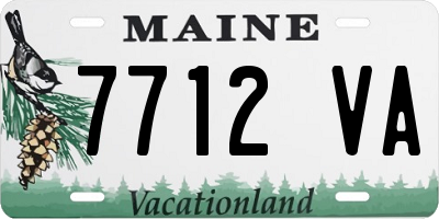 ME license plate 7712VA
