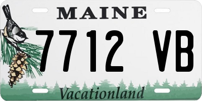 ME license plate 7712VB