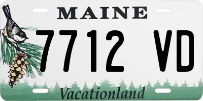 ME license plate 7712VD