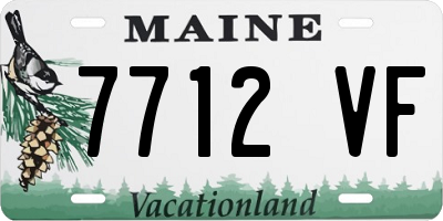 ME license plate 7712VF