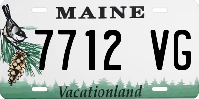 ME license plate 7712VG