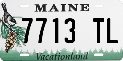 ME license plate 7713TL