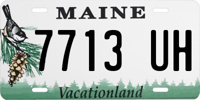 ME license plate 7713UH