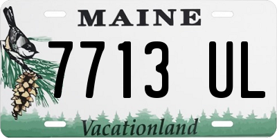 ME license plate 7713UL