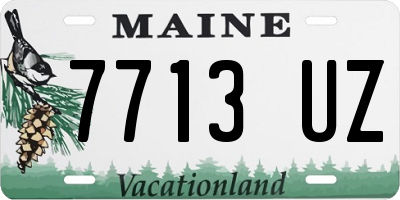 ME license plate 7713UZ
