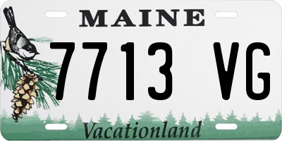 ME license plate 7713VG