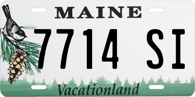 ME license plate 7714SI
