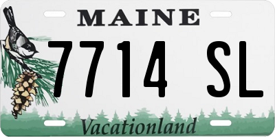 ME license plate 7714SL