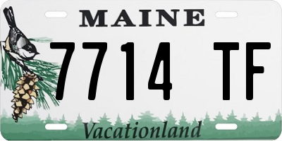 ME license plate 7714TF