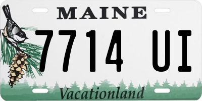 ME license plate 7714UI