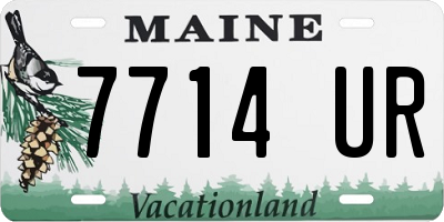 ME license plate 7714UR