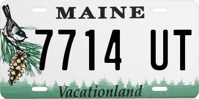 ME license plate 7714UT